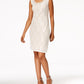 R&M Richards Women's Flyaway Jacket & Beaded Neck Dress Set  White Size 18