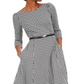 Calvin Klein Women's Belted MIDI Dress Gray Size 14