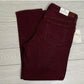 RALPH LAUREN Women's  Ankle Straight Leg Jeans Burgundy Size 10