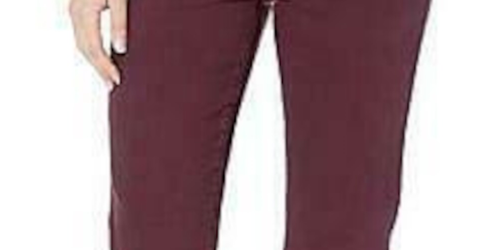 RALPH LAUREN Women's  Ankle Straight Leg Jeans Burgundy Size 10
