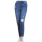 Celebrity Pink Junior's High Rise Destruction Jeans Arroyo Blue Size 5
