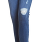 Celebrity Pink Junior's High Rise Destruction Jeans Arroyo Blue Size 5