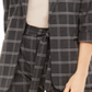 Calvin Klein Women's Suit Jacket Plaid Stretch Black Size 14P