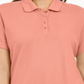 Karen Scott Women's  Cotton Polo Top Peach Cream Size Small