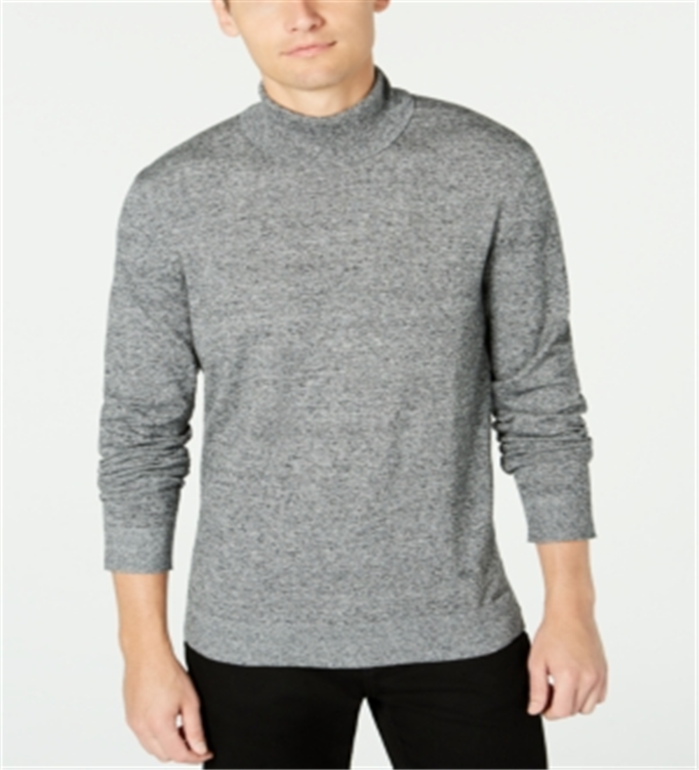 Alfani Men's Turtleneck Sweater  Gray  Marled  Size 3XL