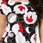 Alfani Women's  Petite Printed Round-Hem T-Shirt   Black Size Petite M