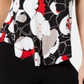 Alfani Women's  Petite Printed Round-Hem T-Shirt   Black Size Petite M