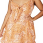 Cotton on Women's Curve Woven Kiara Tie Front Mini Dress Yellow Size 16 -