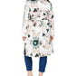 INC Women's  Plus Size Tie-Dye Trench Coat White Multi Size 2X