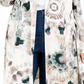 INC Women's  Plus Size Tie-Dye Trench Coat White Multi Size 2X
