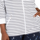 Karen Scott Women's Striped Jacket Bright White Size S