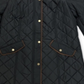 Charter Club Women's Quilted Jacket Deep Black Size S