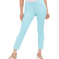 Charter Club Women's Chelsea Twill Tummy-Control Cropped Pants  Blue Size 14