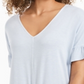Style & Co Women's Flutter-Sleeve Tie-Front Top  Blue Size XS