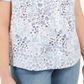 Karen Scott Women's Petite Cotton Printed Clip-Dot Crisp Teal Size PL