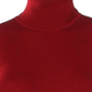 Anne Klein Women's Sleeveless Ribbed Turtleneck Sweater Red Size Large
