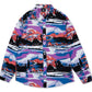 Lrg Men's Alpine Divine Flannel Coral Multi Blue Size XL