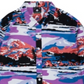 Lrg Men's Alpine Divine Flannel Coral Multi Blue Size XL