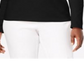Karen Scott Women's  Scoop-Neck Top  Deep Black Size 2XL