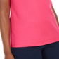 Karen Scott Women's Crochet-Trim Split-Neck Top  Pink Size XS