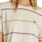 Billabong Women's Soul Babe 2 Short Sleeve T-Shirt White Combo Size Small