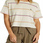 Billabong Women's Soul Babe 2 Short Sleeve T-Shirt White Combo Size Small