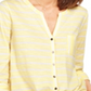 Style & Co Women's Printed Tie Front Top Yellow Size Medium