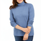 Karen Scott Women's Cotton Turtleneck Blue Size Medium