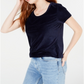Crave Fame Junior's Corduroy Top Blue Size Medium