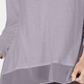 Style & Co Women's Chiffon Hem Top Purple Size Petite Medium