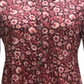 Style & Co. Women's  Button Down Blouse  Floral Dark Pink Size Size Small
