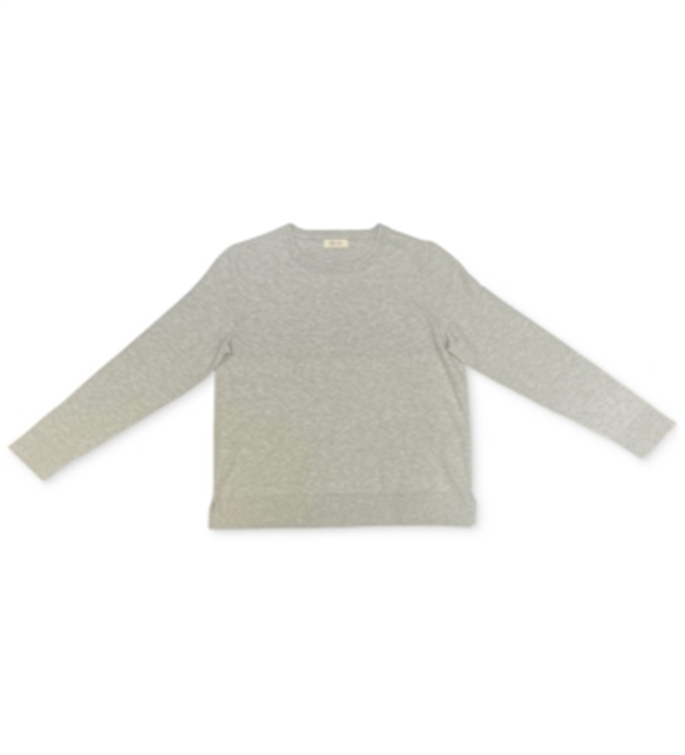 Style & Co Women's Crewneck Sweater Light Grey Heather Size S