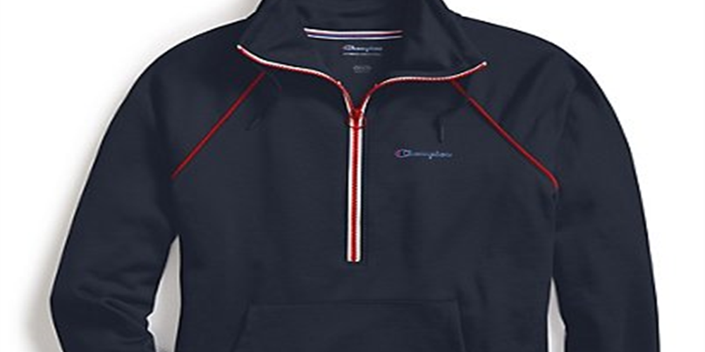 Champion Women's Phys Ed Double Dry Half-Zip Sw Athletic Navy Size XS