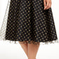 Calvin Klein Women's  Plus Size Clip-Dot Dress Black Size 18W