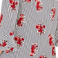 Charter Club Women's Petite Floral-Striped Ruffled-Sleeve Top  White Size Petite XL