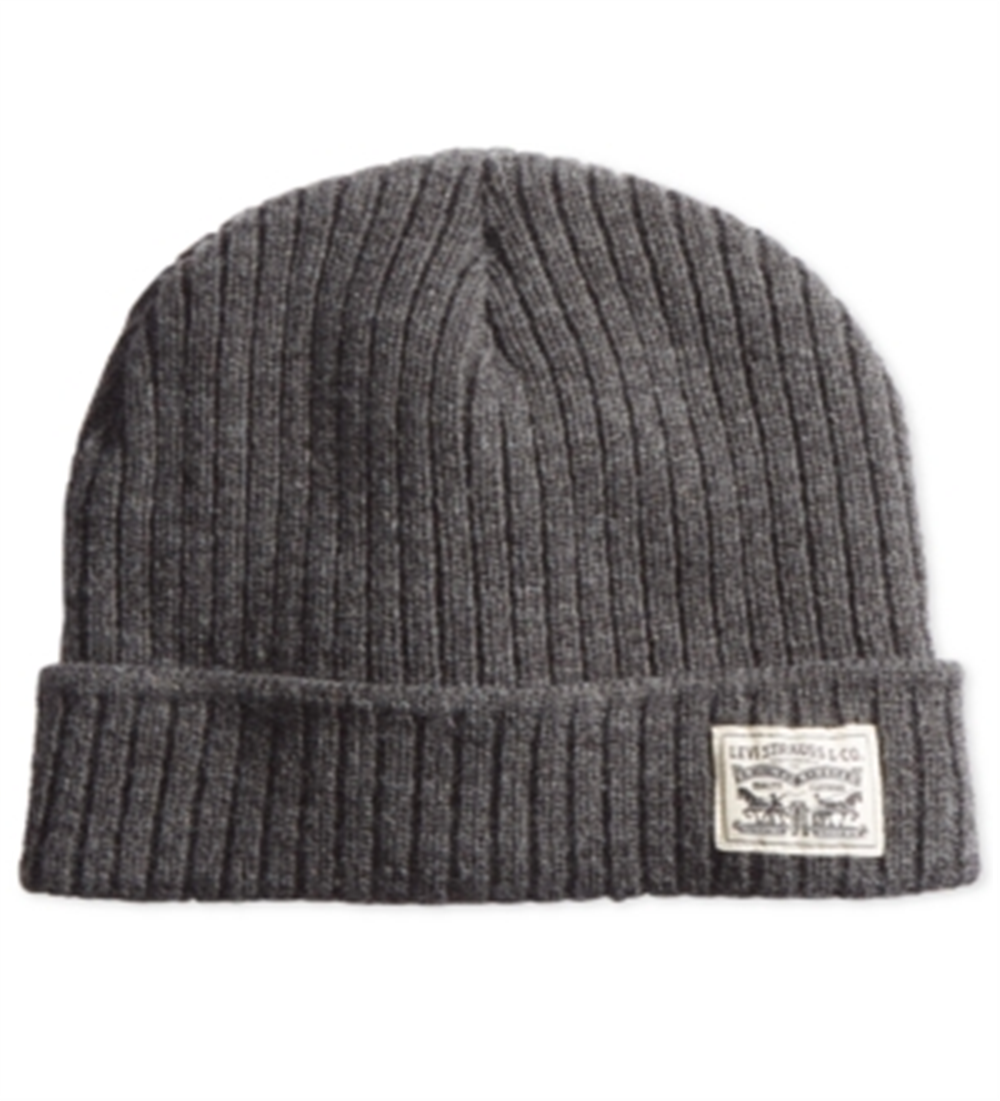Levi's Men's Knit Beanie Gray Size One Size