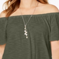 Style & Co Women's Convertible Off-the-Shoulder Top  Green Size Small