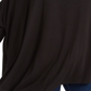 Ny Collection Women's Plus Size Boat-Neck Asymmetrical Top Black Size 2X