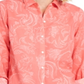 Charter Club Women's Artful Paisleys Printed Linen-Blend Shirt  Red Size Small