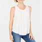 Charter Club Women's Draped Swing Tank White Size Medium