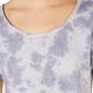 Ideology Women’s Tie Dyed Strappy Back High Low Hem T-Shirt Purple Size S