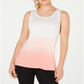 Ideology Women's Dip Dye Fitness Tank Top Pink Size L