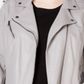 Levi's Women's Trendy Plus Faux Leather Moto Jacket Gray Size 3X