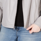 Levi's Women's Trendy Plus Faux Leather Moto Jacket Gray Size 3X