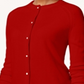 Karen Scott Women's Bead-Button Cardigan  Cherry Red Size XS