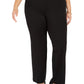 Kasper Women's Plus Size Pull-on Compression-Waist Pants Black Size 14w