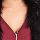 City Chic Women's Plus Panther Pleather Faux Fur Collar Jacket -Black Size S