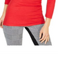 INC Women's Solid 3/4 Sleeve V Neck T-Shirt Top  Red Size  Petite L