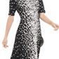 Alfani Women's Mock Neck Tie Back Dress Black Size Petite L