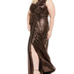 Calvin Klein Women's Sleeveless Full Length Sheath Dress Black Size 16W